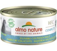 Almo Nature HFC Complete Cat Lattina Multipack 24x70G SGOMBRO CON PATATA DOLCE
