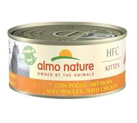 Almo Nature Cat HFC Natural Kitten Pollo Megapack - Almo Nature Cat HFC Natural Kitten Pollo Megapack - Lattina da 150 Gr - CONFEZIONE RISPARMIO