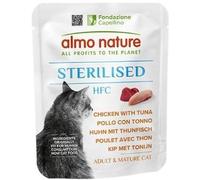 almo nature HFC Functional - Sterilised - Alimento Umido per Gatti Adulti - Pollo con Tonno - 24 Buste da 50g
