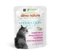 Almo Nature HFC Hydration Help, Alimento Umido per Gatti - Brodo di Salmone e Fi