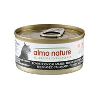 Almo Nature HFC Jelly - Alimento Umido per Gatti Adulti - Tonno con Calamari - Human-Grade - 70g (Confezione da 24)
