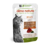 Almo Nature HFC Jelly in buste 24 x 55 g Alimento umido per gatti - Filetto di Tonno con Alghe