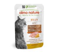Almo Nature HFC Jelly Natural Cat 55 gr Pollo e formaggio - confezione da 24 pezzi - 1° ORDINE? scegli lo sconto BZR5 / BZR20 + 200 punti fedeltà