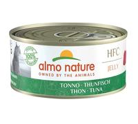 Almo Nature HFC Jelly - Alimento Umido per Gatti Adulti - Tonno - Human-Grade, Gluten-Free, Monoproteico - 150g (Confezione da 24)