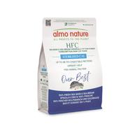 Almo Nature HFC Our Best - Sterilised - Croccantini per Gatti Adulti Sterilizzati o Poco Attivi - Spigola E Orata Freschi - Urinary Help, Altamente Digeribili, Human Grade, Senza Glutine - 300g