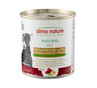 Almo Nature HFC Natural - Alimento Umido per Cani - Manzo con Patate e Piselli - Qualità Human Grade, Senza Glutine, Monoproteico - 290g, Confezione da 12