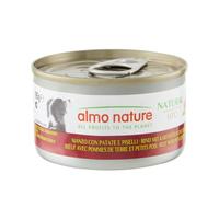 Almo Nature HFC Natural - Alimento Umido per Cani - Manzo con Patate e Piselli - Qualità Human Grade, Senza Glutine, Monoproteico - 95g, Confezione da 24