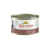 Almo Nature HFC Natural - Alimento Umido per Cani - Manzo - Qualità Human Grade, Senza Glutine, Monoproteico - 95g, Confezione da 24