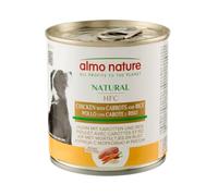 Almo Nature HFC Natural - Alimento Umido per Cani - Pollo con Carote e Riso - Qualità Human Grade, Senza Glutine, Monoproteico - 280g, Confezione da 12