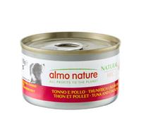 Almo Nature HFC Natural - Alimento Umido per Cani - Tonno e Pollo - Qualità Human Grade, Senza Glutine - 95g, Confezione da 24