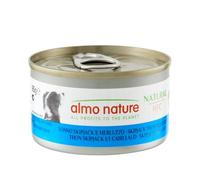 Almo Nature HFC Natural - Alimento Umido per Cani - Tonno Skipjack e Merluzzo - Qualità Human Grade, Senza Glutine - 95g, Confezione da 24