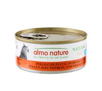almo nature HFC Natural, Alimento Umido per Gatti - Pollo con Zucca - Confezione da 3.6 kg (24 x 150 g)