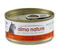 Almo Nature HFC Natural - Alimento Umido per Gatti - Pollo con Zucca - Qualità Human Grade - 70g, Confezione da 24