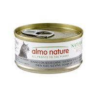 almo nature HFC Natural, Alimento Umido per Gatti - Tonno con Acciughine - Confezione da 1.68 kg (24 x 70 g)
