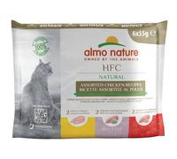 Almo Nature HFC Natural Buste 6 x 55 g Alimento umido per gatti - 3 varianti Pollo
