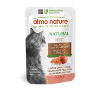 Almo Nature HFC Natural Buste 24 x 55 g Alimento umido per gatti - Salmone e Zucca