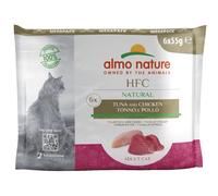 Almo Nature HFC Natural Buste 6 x 55 g Alimento umido per gatti - Tonno e Pollo