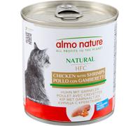 Almo Nature HFC Natural Cat Lattina Multipack 12x280G POLLO CON GAMBERETTI