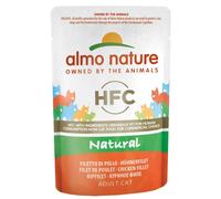almo nature HFC Natural, Alimento Umido per Gatti - Filetto di Pollo - Confezione da 1.32 kg (24 x 55 g)