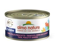 Almo Nature HFC Natural Cat Tonno Pollo e Prosciutto 70 g Alimento Umido per Gatti Adulti