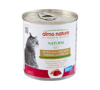 Almo Nature HFC Natural in brodo di cottura 280 gr Tonno e pollo - confezione da 6 pezzi - Cibo umido per gatti - 1° ORDINE? scegli lo sconto BZR5 / BZR20 + 200 punti fedeltà
