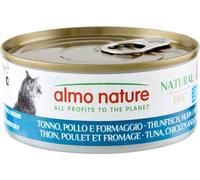 ALMO NATURE CAT HFC NATURAL TONNO, POLLO & FORMAGGIO 150 GR.