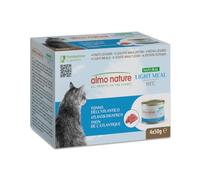 Almo Nature HFC Natural Light Meal - Tonno dell'Atlantico - Human-Grade, Senza Glutine, Monoproteico - 4 x 50 g