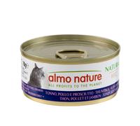 ALMO NATURE CAT HFC CUISINE TONNO, POLLO & PROSCIUTTO 70 GR.