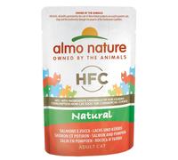 Almo Nature HFC Natural Buste 24 x 55 g Alimento umido per gatti - Salmone e Zucca