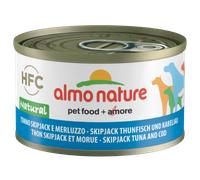 Almo nature HFC Natural Tonno Skipjack e Merluzzo 95g - Alimento umido per gatti