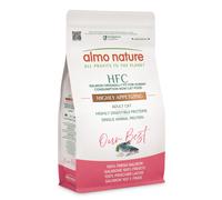 Almo Nature HFC Our Best - Highly Appetizing - Croccantini per Gatti Adulti Esigenti o Inappettenti - Salmone Fresco - Altamente Digeribile, Monoproteico, Human Grade, Senza Glutine - 1,2kg
