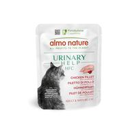 Almo Nature HFC Urinary Help - Cibo Umido per Gatti - Supporto Vie Urinarie - Filetto di Pollo e Mirtilli Rossi - Human Grade, Monoproteico, Gluten Free - 24x50g
