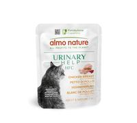 Almo Nature HFC Urinary Help - Cibo Umido per Gatti - Supporto Vie Urinarie - Petto di Pollo e Mirtilli Rossi - Human Grade, Monoproteico, Gluten Free - 24x50g