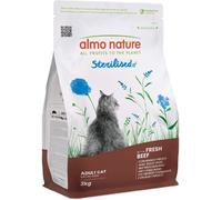 Almo Nature crocchette funzionali Adult Sterilised con Manzo e riso 2 kg - Croccantini per gatti - 1° ORDINE? scegli lo sconto BZR5 / BZR20 + 200 punti fedeltà