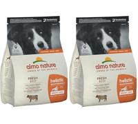 ALMO NATURE Holistic Dog Medium Manzo Secco Cane 2 Kg. Articoli Per Animali (Confezione da 2)