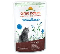 Almo Nature Holistic Sterilised Alimento umido per gatto - 6 x 70 g Manzo
