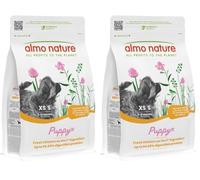 Almo Nature Puppy Cibo Secco per Cane XS-S al Pollo 2 kg - Crocchette Complete per Cuccioli di Taglia Piccola e Mini (Confezione da 2)