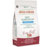 Almo Nature HFC Our Best - Sterilised - Croccantini per Gatti Adulti Sterilizzati o Poco Attivi - Maiale Fresco - Monoproteico, Urinary Help, Altamente Digeribili, Human Grade, Senza Glutine - 1,2kg