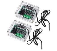 ALMOCN 2 pz W1209 DC Digital Temperatura Controller Board 12 V con custodia, Red Display Digitale Termostato -50-110 ° C Elettronico Temperatura Modulo di Controllo Interruttore Impermeabile
