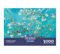 Almond Blossoms Painting Sturdy Paper Pieces Ideal for Training Logical Thinking, Memory And Concentration in Free Time 52x38cm/1000pcs