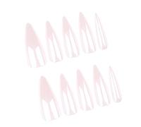 Almond Press On Nails Auroras Unghie finte Stick On Nails In 12 Dimensioni 24Pcs French Nails Tips Per FAI DA TE Unghie Decorazione di Arte