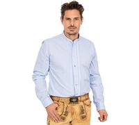 Almsach 175CO - Camicia a Collo Alto, Colore: Azzurro Blu S
