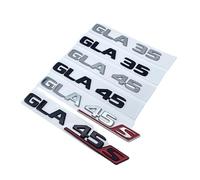 ALMVIS 2017 Nero Argento Lettere GLA35 GLA45 GLA45S Turbo 4matic+ Emblema Adatto for Mercedes Adatto for Benz AMG Bagagliaio Posteriore Auto X156 Logo Adesivo adesivi con logo per auto(Glossy black,GL