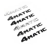 ALMVIS 3D ABS 4 MATIC Logo 4matic Lettere dell'emblema del bagagliaio di un'auto Distintivo adatto for Mercedes AEC GLK GLC 220 250 ML 320 4MATIC Accessori adesivi adesivi con logo per auto(Silver Fla