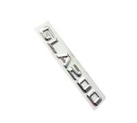 ALMVIS 3D ABS Cromato Nero GLA 200 Logo GLA200 Lettere Bagagliaio di Un'auto Emblema Distintivo Adesivo Misura for Mercedes Benz GLA200 H247 X156 Accessori Adesivi con Logo per Auto(Chrome 14-16)