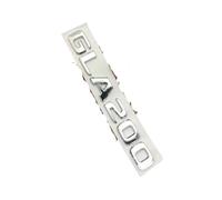 ALMVIS 3D ABS Cromato Nero GLA 200 Logo GLA200 Lettere Bagagliaio di Un'auto Emblema Distintivo Adesivo Misura for Mercedes Benz GLA200 H247 X156 Accessori Adesivi con Logo per Auto(Chrome 17-23)