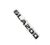 ALMVIS 3D ABS Cromato Nero GLA 200 Logo GLA200 Lettere Bagagliaio di Un'auto Emblema Distintivo Adesivo Misura for Mercedes Benz GLA200 H247 X156 accessori adesivi con logo per auto(Glossy Black 14-16