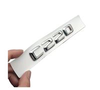 ALMVIS 3D ABS Nero C 220 C200 Logo Lettere Bagagliaio di Un'auto Distintivo Della Decalcomania Misura for Mercedes Benz C220 W204 W205 C220 emblema adesivo Accessori adesivi con logo per auto(Chrome 1