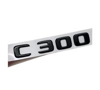 ALMVIS 3D ABS Nero Lucido Car Rear Trunk Badge Decal Lettere Adesivo Logo C300 4MATIC Emblem Fit for Mercedes C 300 W205 W204 Accessori Adesivi con Logo per Auto(C300)