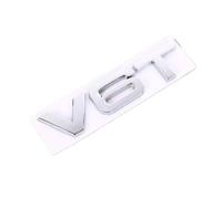 ALMVIS Adesivo for auto 3D V6T V8T Logo in metallo distintivo dell'emblema decalcomanie adesivi di spostamento adatti for Audi S3 S4 S5 S6 S7 S8 A4L A5 A6L A7 Q3 Q5 Q7 adesivi con logo per auto(Sliver